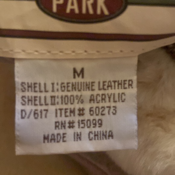 Heavy Middlebrook park tan suede coat w/ faux fur lining Reversible size M/L/XL - Picture 12 of 13